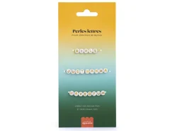 Perles lettres 3 mots pour bracelet à personnaliser - Girls, Just Wanna et Have Fun