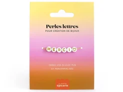 Perles lettres "Merci" pour bracelet à personnaliser