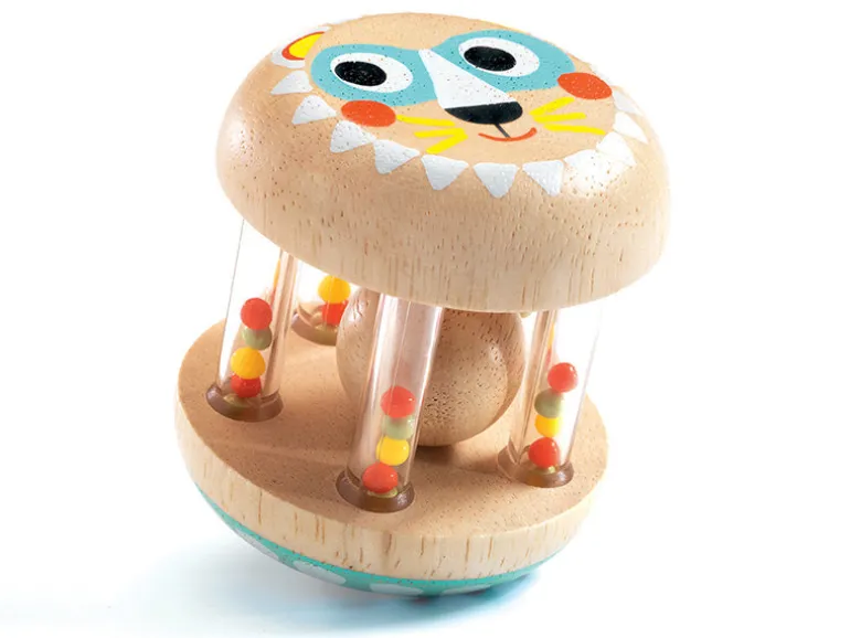 Petit hochet lion à secouer