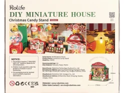 Pièce miniature - Stand de bonbons de Noël (Christmas Candy Stand) - Rolife