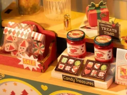 Pièce miniature - Stand de bonbons de Noël (Christmas Candy Stand) - Rolife