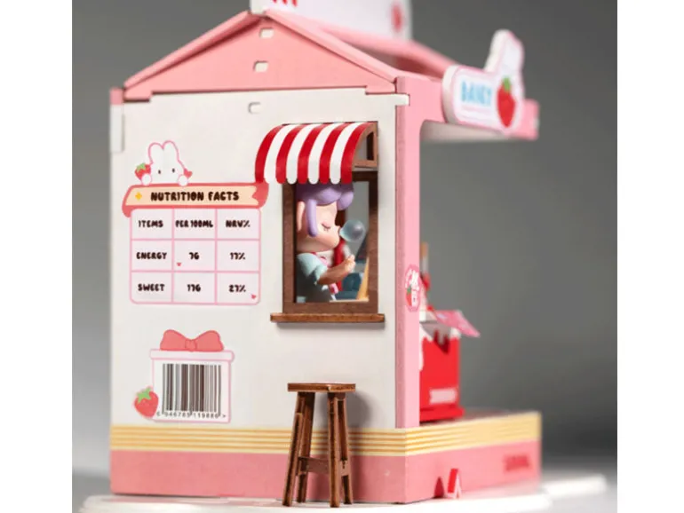 Pièce miniature Milk Box à la fraise DIY - Rolife