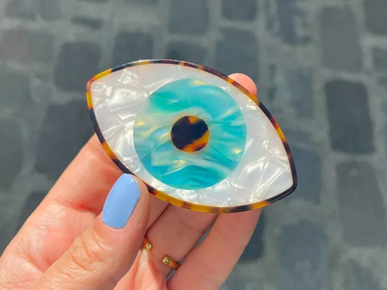 Pince à cheveux - Oeil Bleu - Coucou Suzette