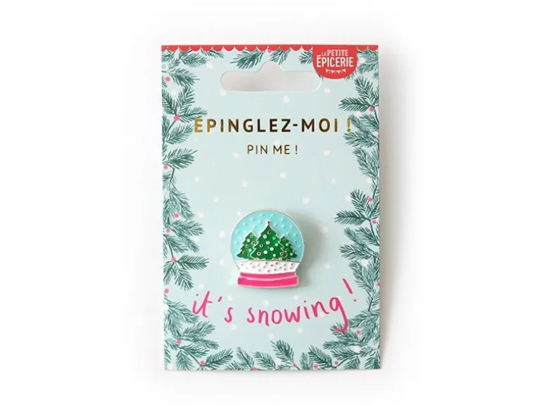 Pin's émaillé boule à neige