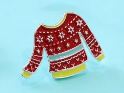 Pin's émaillé pull de Noël