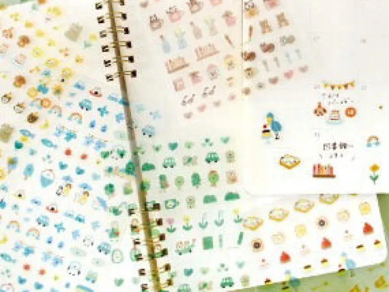 Planche de 97 stickers planner - Icônes du quotidien