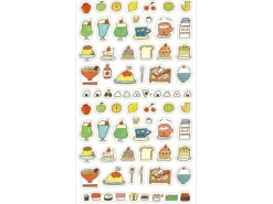Planche de 56 stickers planner - Aliments