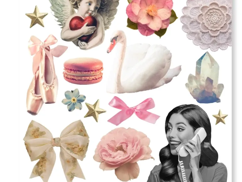 Planches d'autocollants - Romance douce - Only Happy Things