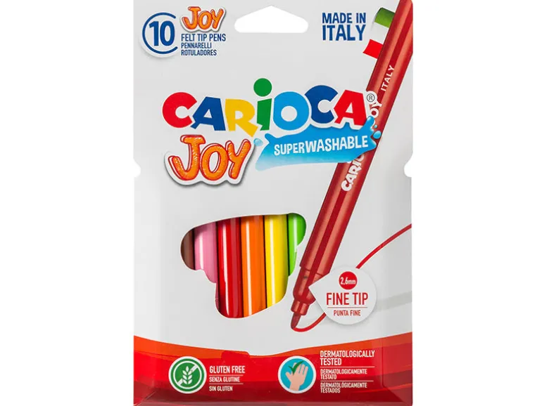 Pochette de 10 feutres ultra lavables - Carioca Joy