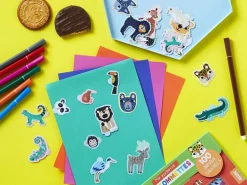 Pochette de 100 Gommettes - Animaux sauvages - Editions Auzou