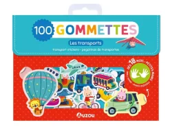 Pochette de 100 gommettes - Les transports