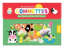 Pochette de 100 gommettes - les bébés animaux de la ferme