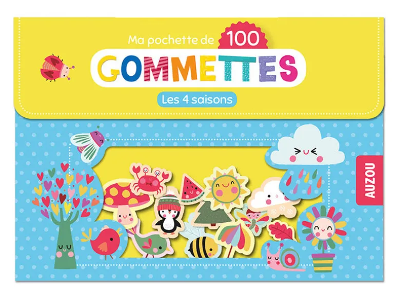 Pochette de 100 gommettes - les saisons - Inga Wilmink