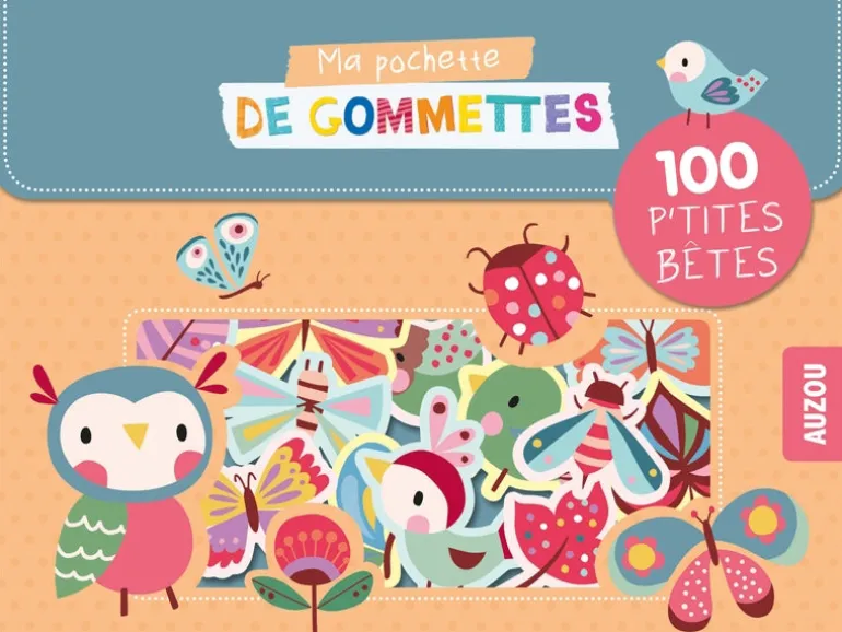 Pochette de 100 gommettes - P'tites bêtes