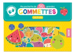 Pochette de 50 grandes gommettes - les fruits - Inga Wilmink