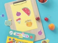 Pochette de 50 grandes gommettes - les fruits - Inga Wilmink