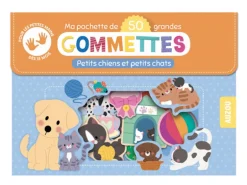 Pochette de 50 grandes gommettes - petits chiens et petits chats