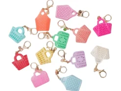 Porte-clef sac de plage rétro Vert d'eau - Sun Jellies