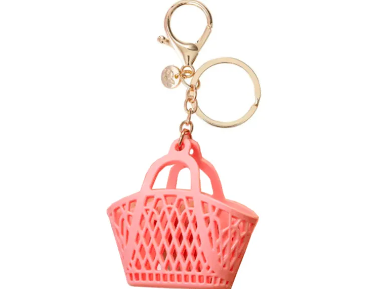 Porte-clef sac de plage rétro Abricot - Sun Jellies
