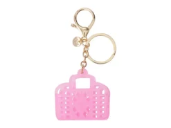 Porte-clef sac de plage rétro Rose - Sun Jellies