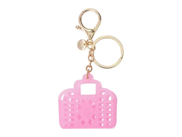 Porte-clef sac de plage rétro Rose - Sun Jellies