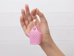 Porte-clef sac de plage rétro Rose Bubblegum - Sun Jellies