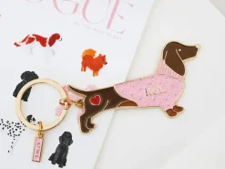 Porte-clés en émail - Hot Daschund - ATWS