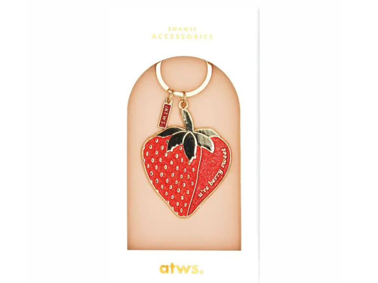 Porte-clés en émail - Strawberry - ATWS