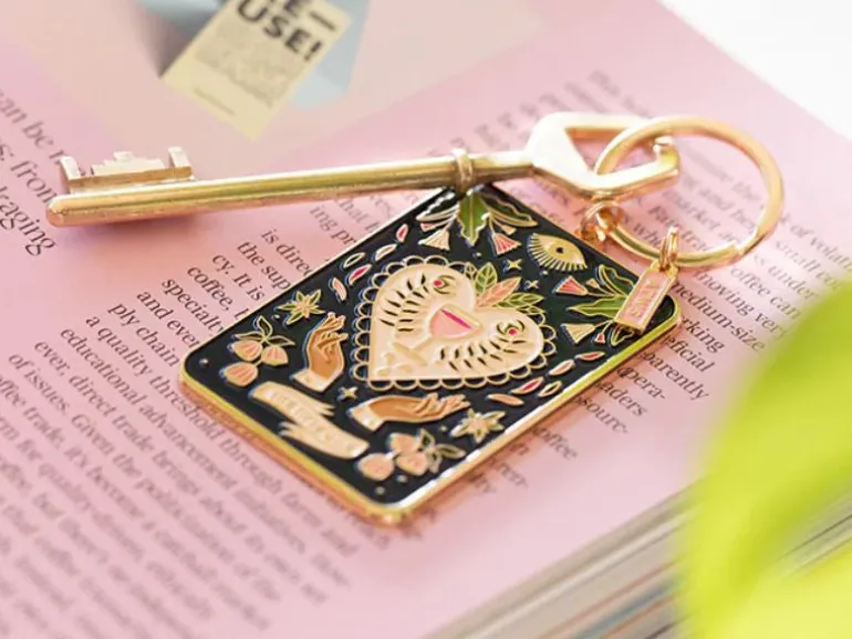 Porte-clés en émail Tarot Tipsy Card - ATWS