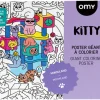 Poster à colorier - Kitty : le poster géant pour enfant