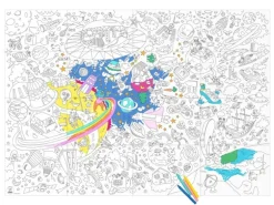 Poster géant en papier à colorier - COSMOS - OMY