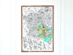 Poster géant en papier à colorier - France - OMY