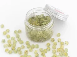 Pot perles lettres – Paillettes or