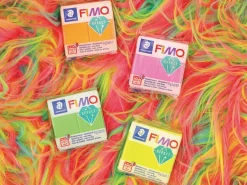 Pâte Fimo effect Néon 57gr Jaune 101