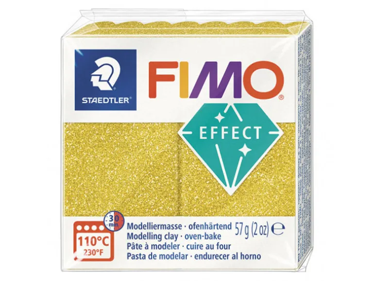Pâte Fimo EFFECT Pailletée Or 112
