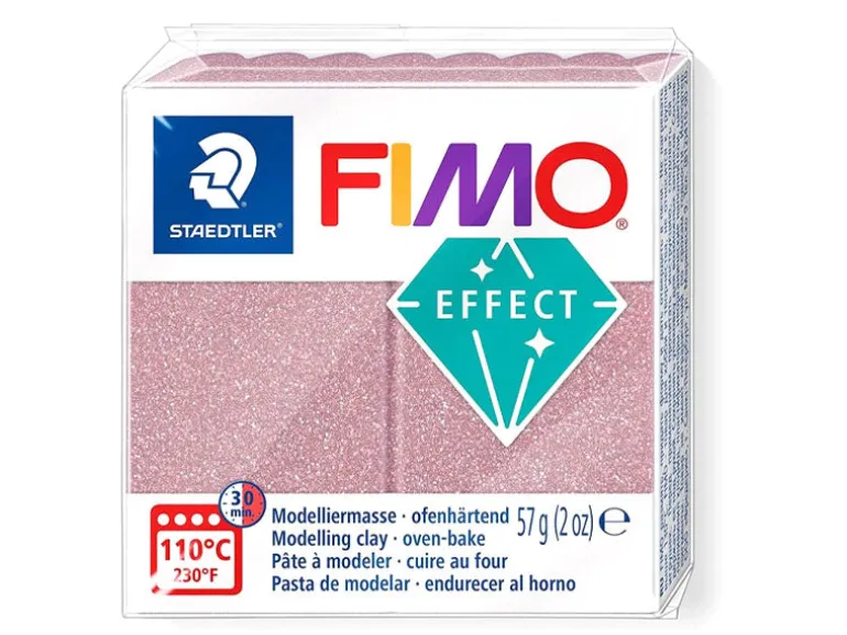 Pâte Fimo EFFECT Pailletée Or rose 212