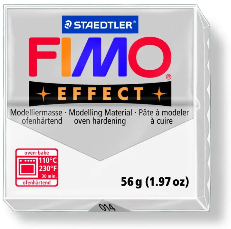 Pâte Fimo EFFECT Translucide blanc 014
