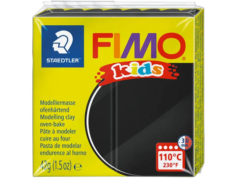 Pâte Fimo noir 9 Kids