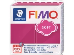 Pâte Fimo soft framboise T23 fruit rouge givré