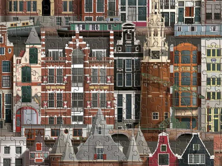 Puzzle 1000 pièces - Amsterdam - Martin Schwartz