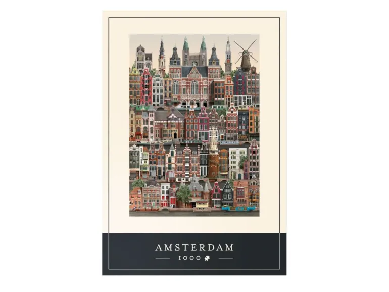Puzzle 1000 pièces - Amsterdam - Martin Schwartz