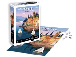 Puzzle 500 pièces Italie : Lac de Côme par Calypto