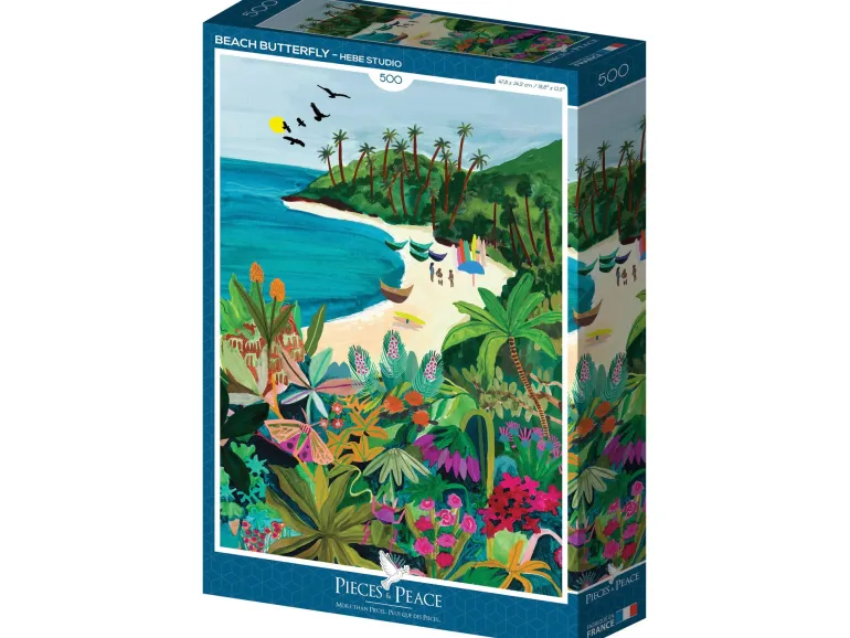 Puzzle Beach Butterfly 500 pièces – Pieces & Peace