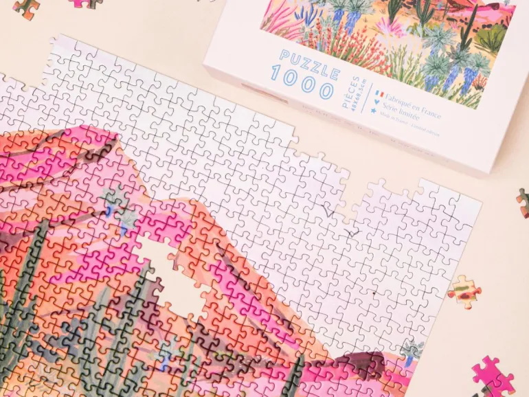 Puzzle Bright Desert par Sarah Gesek - 1000 pièces