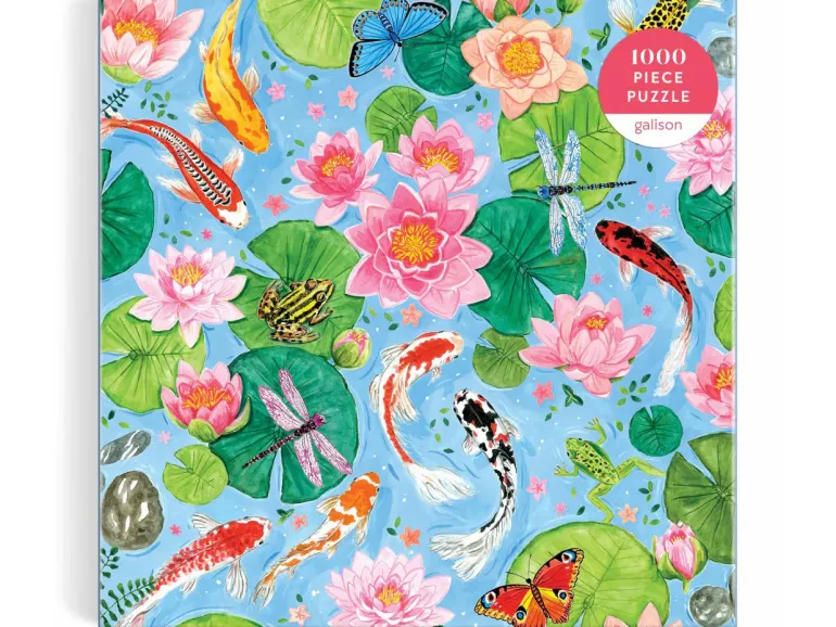 Puzzle By The koi Pond - 1000 pièces - Galison