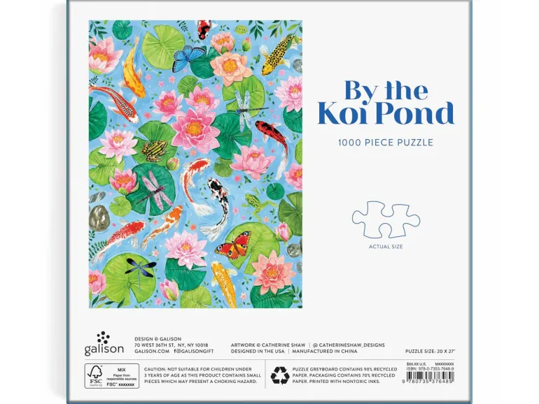 Puzzle By The koi Pond - 1000 pièces - Galison