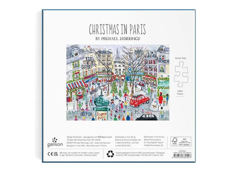 Puzzle Christmas in Paris - 1000 pièces - Galison