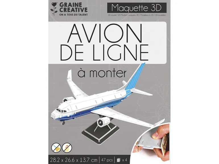 Puzzle 3D maquette Boeing 787 - Graine Créative