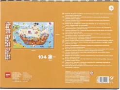 Puzzle d'observation - bateau pirate - 104 pcs