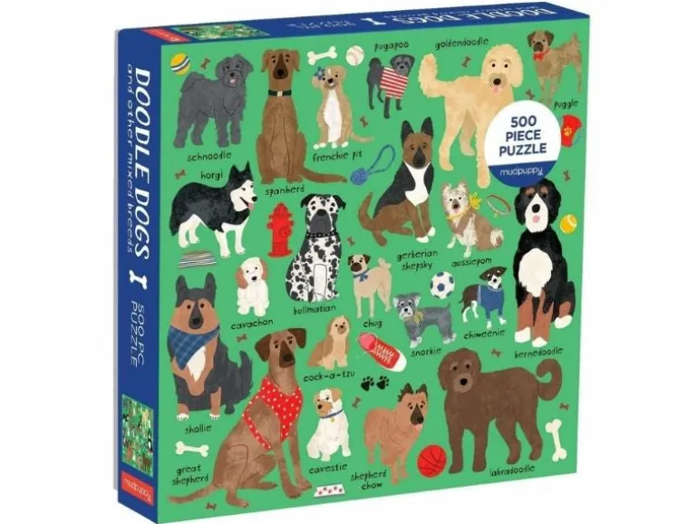 Puzzle Doodle Dogs - 500 pièces 51x51 cm